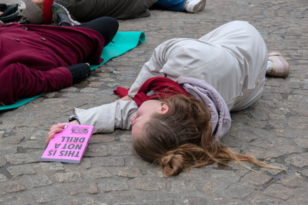 Died Protesters At The The Rebellion Extinction Group At The Demonstration On The Dam At 6-1-2020 Amsterdam The Netherlands 2020のeditorial素材