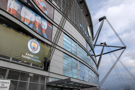Construction At The Manchester City Football Club At Manchester England 2019のeditorial素材