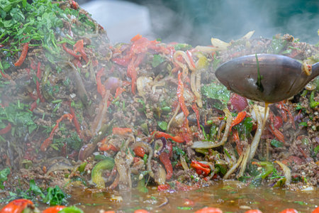 Preparing Lamb Casserole At Manchester England 2019のeditorial素材