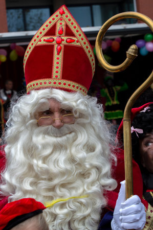 Sinterklaas Isolated At Diemen The Netherlands 2019のeditorial素材