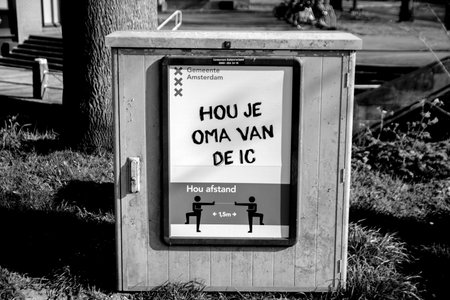 Billboard Keep You Grandmother From The IC At Amsterdam The Netherlands 2020Billboard Keep You...