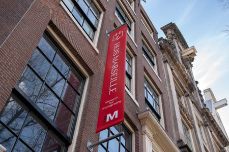 Billboard Huis Marseille Museum At Amsterdam The Netherlands 2020のeditorial素材