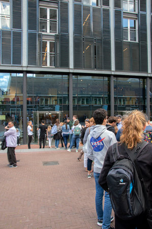 Entrance Of The Anne Frank House At Amsterdam The Netherlands 2019のeditorial素材