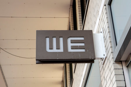 Billboard We Shop At Amsterdam The Netherlands 2019のeditorial素材