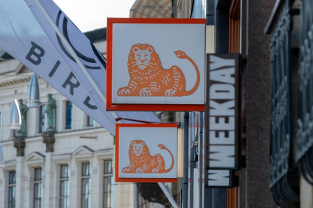 Billboard ING At Amsterdam The Netherlands 2020のeditorial素材