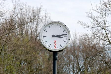 Clock At The Amstelpark Park At Amsterdam The Netherlands 2020