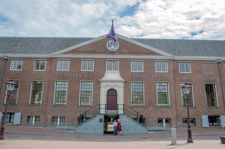 Entrance Hermitage Museum Amstel Side At Amsterdam The Netherlands 2019のeditorial素材