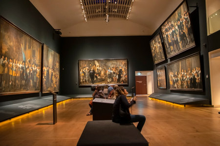 Exhibition Room Oude Hollandse Meesters At The Hermitage Museum Amsterdam The Netherlands 2019のeditorial素材