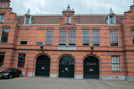 Fire Department Building At Amsterdam The Netherlands 2019