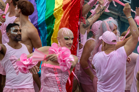Gay Expats In Amsterdam Boat At Amsterdam The Netherlands 2019のeditorial素材