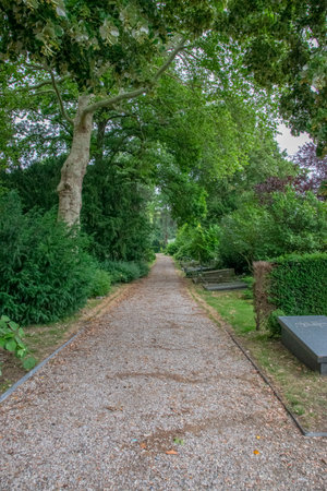 Graves At The Nieuwe Ooster Cemetery At Amsterdam The Netherlands 2019のeditorial素材