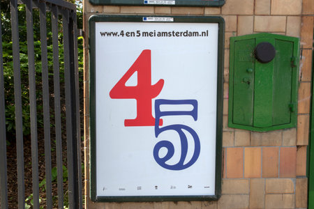 Billboard 4 And 5 May Organization At Amsterdam The Netherlands 2020のeditorial素材