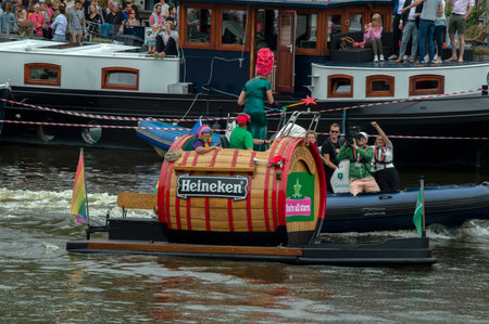 Heineken Boat At The Gay Pride Amsterdam The Netherlands 2019