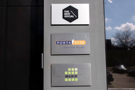 Billboard The Social Best And Porta Vista And Mgrid At Amsterdam The Netherlands 2020のeditorial素材