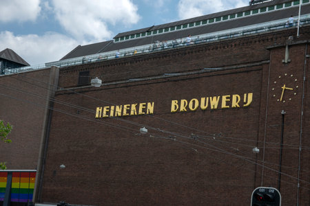 Heineken Beer Company Building At Amsterdam The Netherlands 2019のeditorial素材