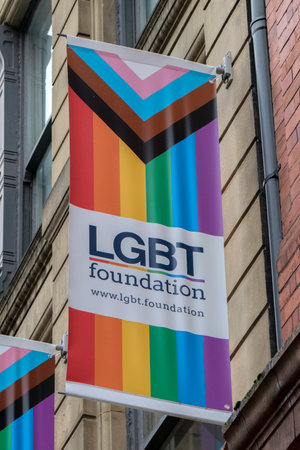 LBGT Foundation Flag At Manchester England 2019のeditorial素材