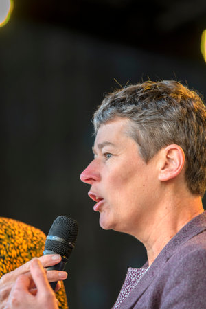 Maryse Knook At At The Education Public Demonstration On The Dam Square Amsterdam The Netherlands 2019のeditorial素材