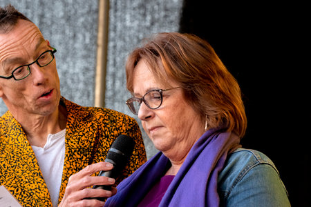 Marijke Van Amesfoort At The Education PublicDemonstration On The Dam Square Amsterdam The Netherlands 2019のeditorial素材