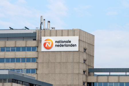 Nationale Nederland Building At Amsterdam The Netherlands 2020