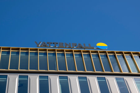 Vattenfall Building At Amsterdam The Netherlands 2020のeditorial素材