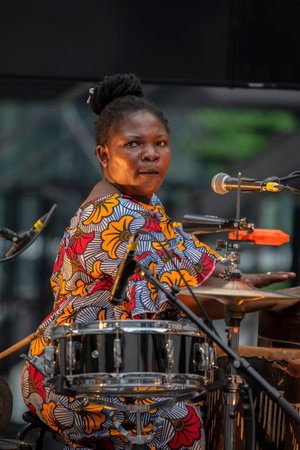 Huguette Tolinga At The Rehearsals Of The Not Another Diva Show At The Holland Festival Amsterdam...