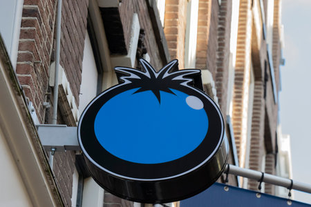 Billboard Blue Tomato At Amsterdam The Netherlands 2020のeditorial素材