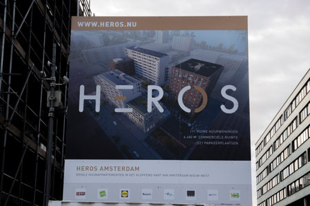Billboard Heros At Osdorp Amsterdam The Netherlands 2020のeditorial素材