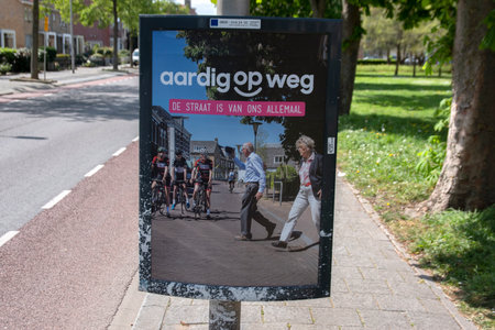 Billboard Theme Aardig Op Weg At Diemen The Netherlands 2020のeditorial素材