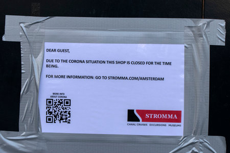 Stromma Cruise Canal Cruises Closed Due To The Corona Virus Outbreak At Amsterdam The Netherlands...