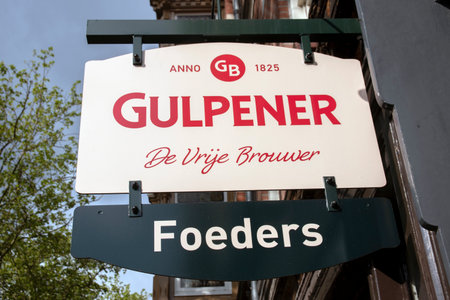 Billboard Gulpener At Amsterdam The Netherlands 2020のeditorial素材