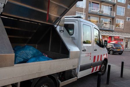 Brooms On A City Cleaning Car At Amsterdam The Netherlands 2020