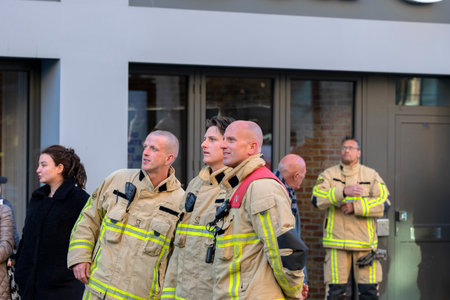 Firemen At The Remembrance Day Amsterdam The Netherlands 2020のeditorial素材