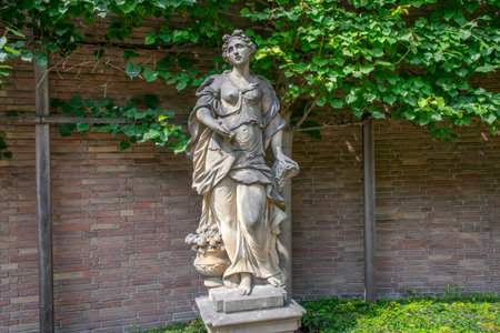 Marble Statue At The Billboard Willet-Holthuysen Museum At Amsterdam The Netherlands 2019のeditorial素材