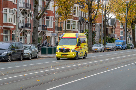 Ambulance At Amsterdam The Netherlands 2018のeditorial素材