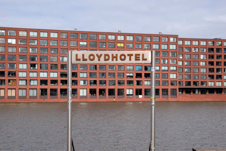Wooden Billboard Amstelhof Nursing Home Church Infomation At Amsterdam The Netherlands 6 July 2019