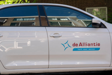 Company Van From De Alliantie At Amsterdam The Netherlands 28-5-2020のeditorial素材