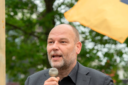Close Up Alderman Rutger Groot Wassink At Amsterdam The Netherlands 7/1/2020のeditorial素材
