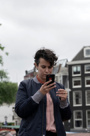 Close Up Of Terzika De Fockert At Amsterdam The Netherlands 7/1/2020のeditorial素材