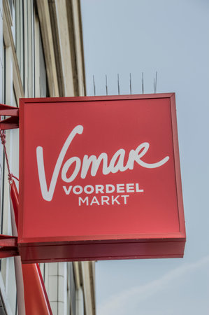 Billboard Vomar Supermarket At Amsterdam The Netherlands 2018のeditorial素材
