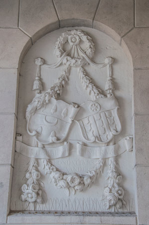 Family Crest Weapon On The Scheepvaartmuseum Amsterdam The Netherlands 2018のeditorial素材