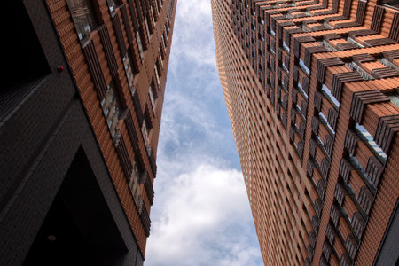 Modern Flat Buildings At The Gustav Mahlerplein At Amsterdam The Netherlands 7/19/2020のeditorial素材