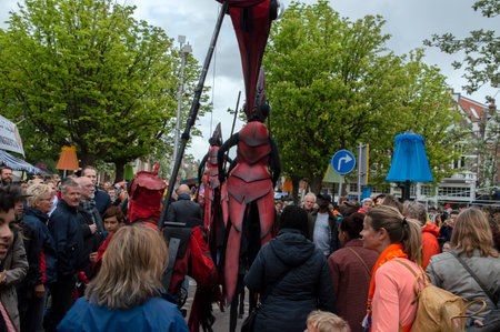 Steltentheater Close Act With Performance Fenix At Amsterdam The Netherlands 2019のeditorial素材