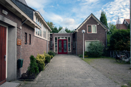 Billboard De Ontmoeting Church At Diemen The Netherlands 5-9-2019のeditorial素材