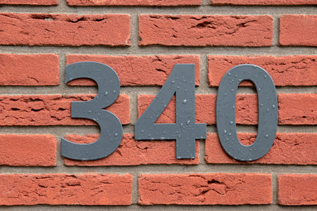 Close Up House Number At Bilthoven