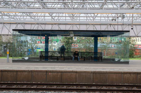 Benches At The Train Station Zaandam The Netherlands 23-10-2019