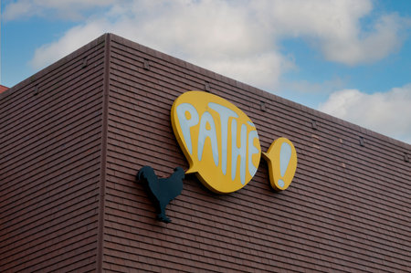 Billboard Pathe Travel Agency At Zaandam The Netherlands 23-10-2019のeditorial素材