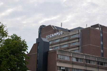 Billboard Our Campus At The Student Housing Campus At Diemen The Netherlands 6/15/2020のeditorial素材