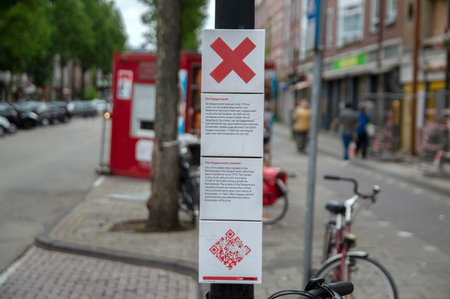 Historical Information Sign Dappermarkt Market At Amsterdam The Netherlands 18-6-2020のeditorial素材