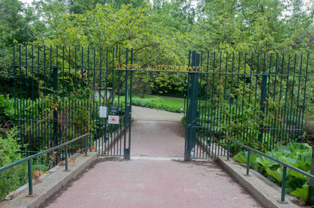 Gate Tuinpark Sloterdijkermeer At Amsterdam The Netherlands 27-6-2020のeditorial素材