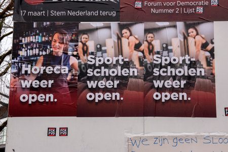 Billboard Forum For Democracy Elections At Amsterdam The Netherlands 3/10/2021